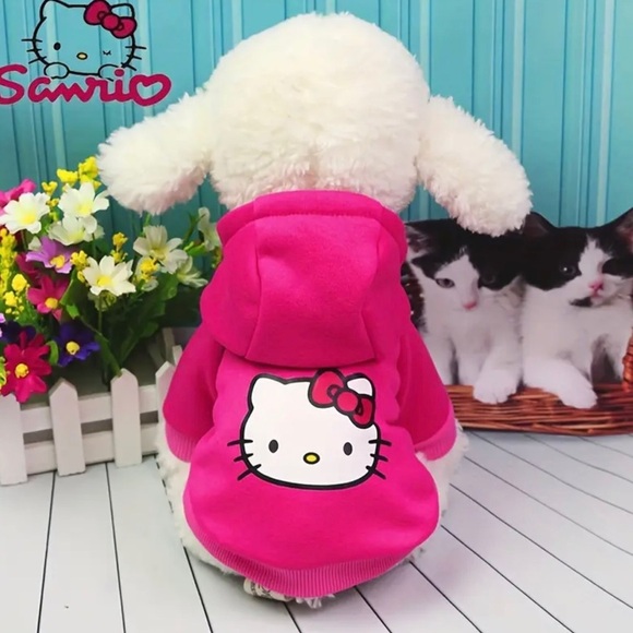 Hello Kitty Pink Pet Hoodie - Picture 1 of 5